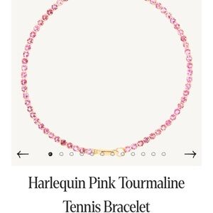 Pink Tourmaline Tennis Bracelet
